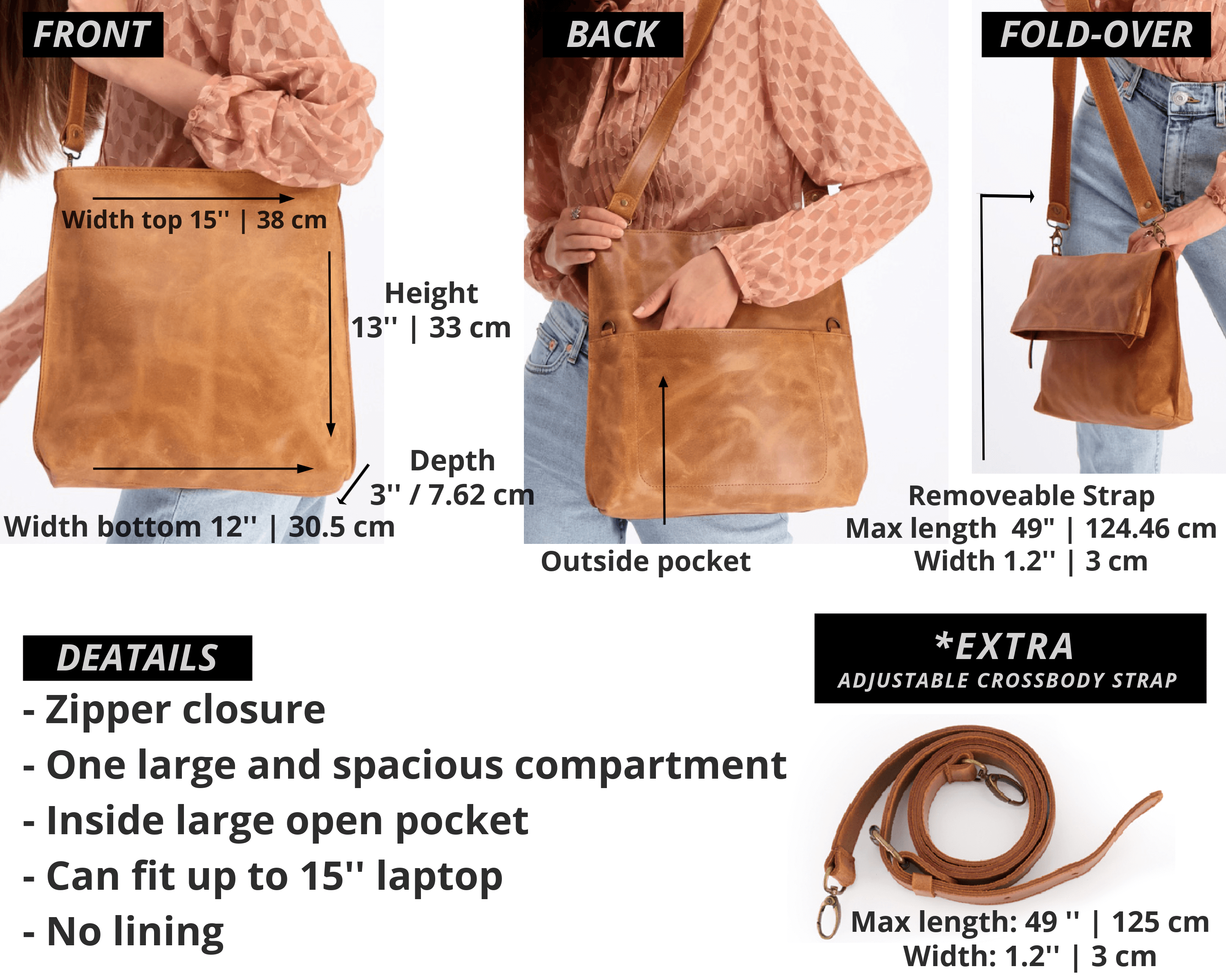 Brown Genuine Leather Tote Bag Large Handbags for Women | Leather tote bag, Genuine  leather totes, Bags